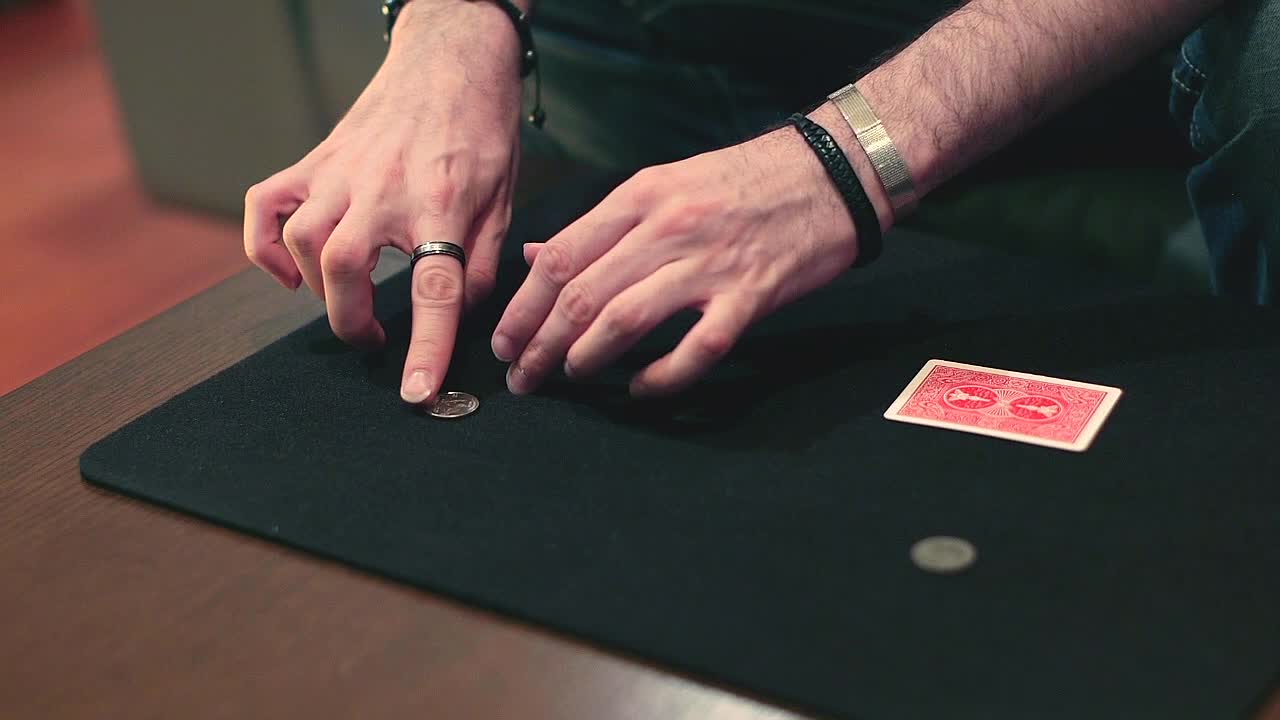 Magic Coin Through Table Trick