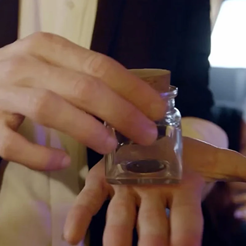 Magic Coin Into Glass Bottle