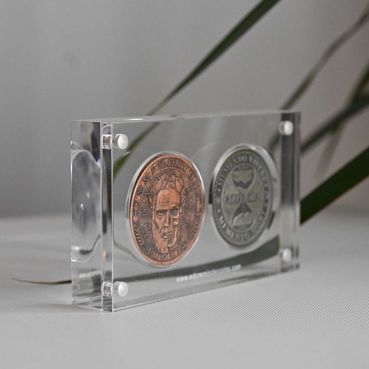 magic trick coin through glass table