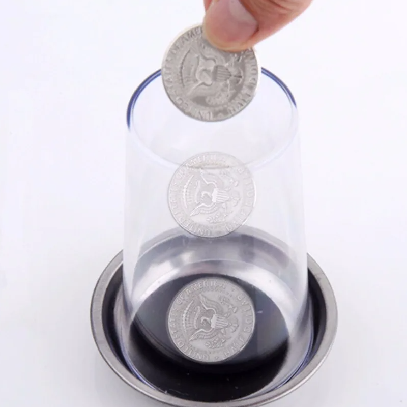 magic coin through bottle